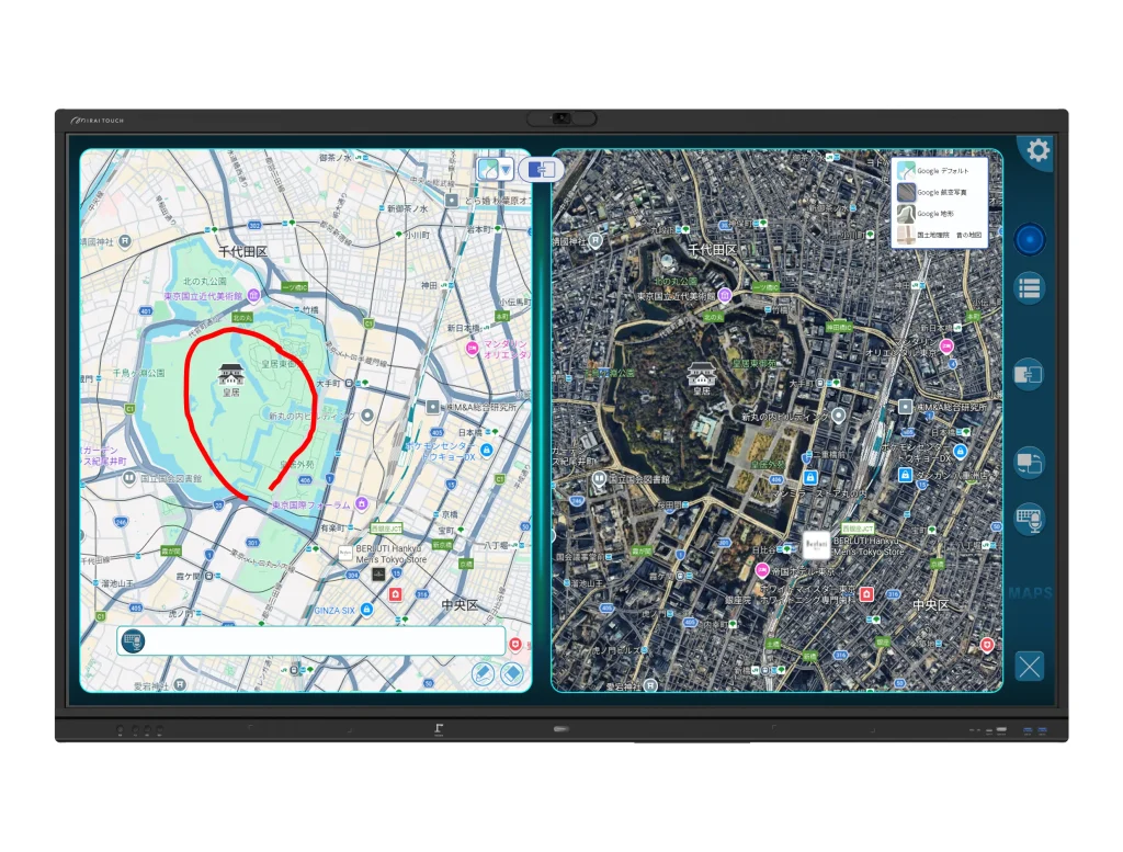 ミライタッチで使えるAI地図アプリ「MIRAI MAPS」
