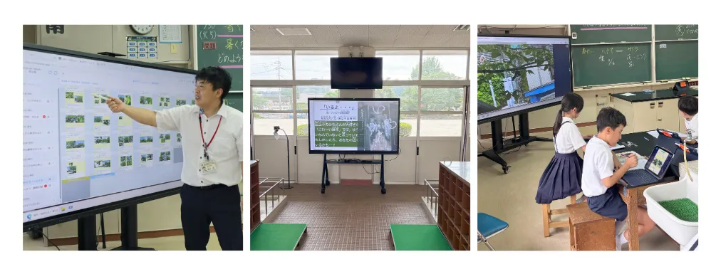 鹿児島市立田上小学校で電子黒板ミライタッチを活用